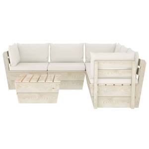 Mobilier de jardin (lot de 6) 3016490-13 Crème