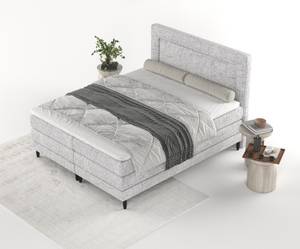 Boxspringbett Madame Grau - Breite: 140 cm