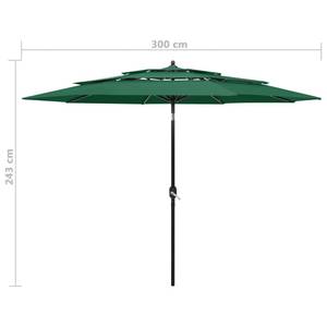 Parasol Vert - 300 x 243 x 300 cm