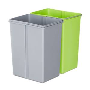 Homra Maxer poubelle tri sélectif à 3 compartiments - 3 x 20 L capacité -  Poubelle à