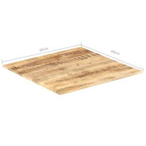 Dessus de table 3002504-3 Marron - Bois massif - Bois/Imitation - 60 x 2 x 60 cm