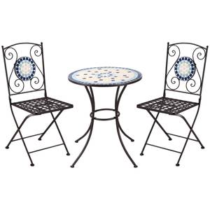 Garten-Bistroset 84B-880 Metall - 61 x 72 x 61 cm