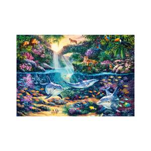 Puzzle Dschungelparadies 1500 Teile Papier - 25 x 5 x 35 cm