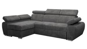 Ecksofa Boston Mini Premium Cord Grau - Ecke davorstehend links