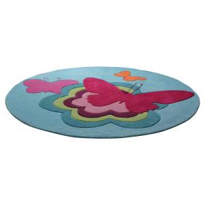 Tapis pour enfants Butterflies Textile - 100 x 10 x 100 cm