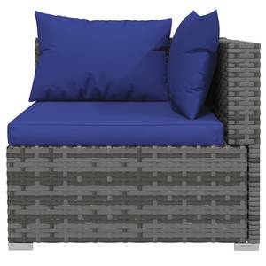 Salon de jardin (lot de 6) 3013633-1 Bleu - Bleu foncé - Gris