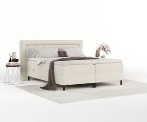 Boxspringbett Avani mit Latex-Topper Beige - Breite: 140 cm