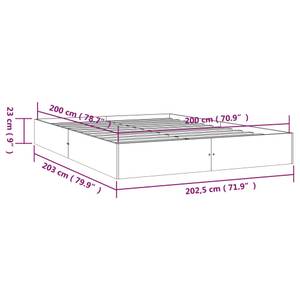 Cadre de lit 3014058-1 Largeur : 203 cm