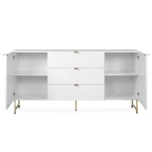 Buffet avec tiroirs 2425 Doré - Blanc - Bois manufacturé - 179 x 90 x 39 cm