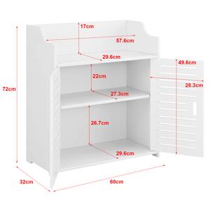 Meuble de Salle de Bain Trosa Blanc