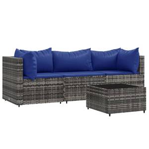 Garten-Lounge-Set 3029629-2 (4-teilig) Blau - Grau