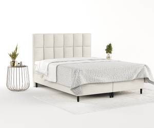 Premium Boxspringbett Anabelle Creme - Breite: 140 cm