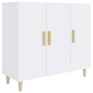 Sideboard DE5812 Weiß - Holzwerkstoff - 90 x 80 x 34 cm