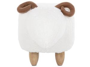 Pouf animal LAMB Chêne clair - Blanc