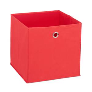 Lot de 6 boîtes de rangement rouge Rouge