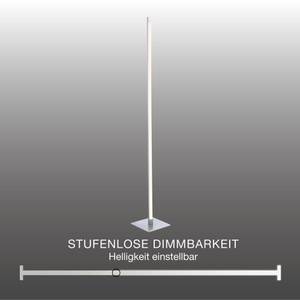 LED Stehleuchte Stehlampe Bella Silber - Metall - 21 x 150 x 21 cm