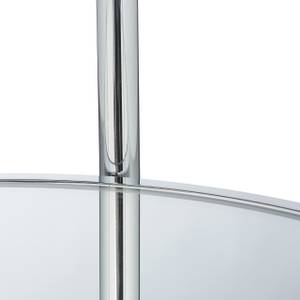 Servierwagen rund Silber Silber - Glas - Metall - Kunststoff - 50 x 75 x 50 cm
