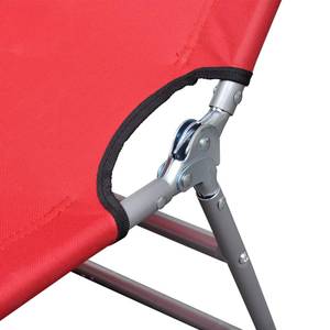 Chaise longue 3005314 Rouge - Métal - 58 x 27 x 189 cm