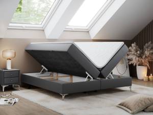 Boxspringbett LESS Breite: 200 cm - H4 - Kunstleder