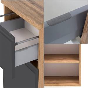 Badmöbel Set VASTO-GREY (4-tlg.) Braun - Holzwerkstoff - 80 x 200 x 47 cm