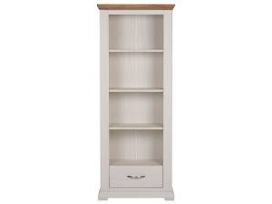 Bücherregal KINGSTON Beige - Braun - Weiß - Holzwerkstoff - 70 x 179 x 34 cm