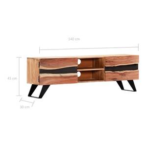 TV-Schrank 247974 Braun - Massivholz - Holzart/Dekor - 140 x 45 x 30 cm