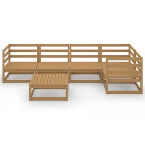 Garten-Lounge-Set (6-teilig) 3009930-2 Braun - Massivholz - Holzart/Dekor - 70 x 30 x 70 cm