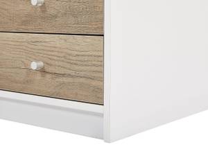 Schreibtisch HEBER Braun - Weiß - Holzwerkstoff - 140 x 76 x 60 cm