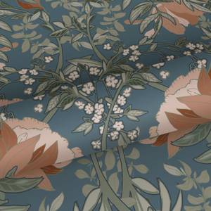 Tapete Blumenmuster im Jugendstil 7373 Multicolor - 53 x 1005 x 1005 cm