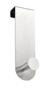 CELANO Badezimmer-Kleiderbügel Silber - Metall - 4 x 14 x 6 cm