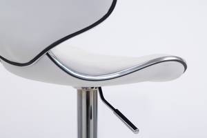 Tabouret de bar Las Vegas v2 Lot de 2 Blanc - Argenté