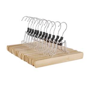 Kleiderbügel (12er-Set) Braun - Holzwerkstoff - Metall - 17 x 25 x 3 cm