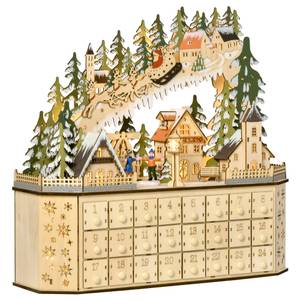 Adventskalender 830-417 Braun - Holzwerkstoff - 13 x 43 x 45 cm