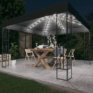 Gartenpavillon 3007850 Grau - Textil - 300 x 260 x 300 cm