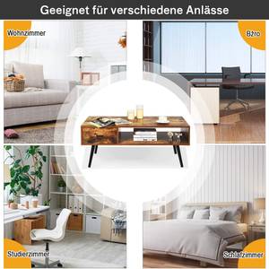 Couchtisch mit Schublade Holz Braun - Holzwerkstoff - 55 x 45 x 109 cm