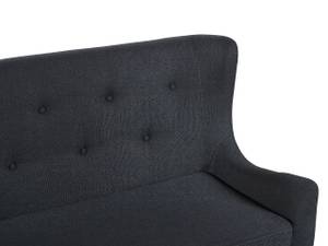 2-Sitzer Sofa SKIBBY Schwarz - Eiche Hell