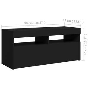 Meuble tv 3008756_2 Noir - Profondeur : 60 cm