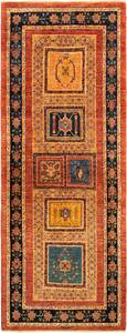 Läufer Teppich Kashkuli CXXVII Rot - Textil - 83 x 1 x 215 cm