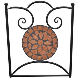 Bistro mosaïque (lot de 3) 299764-3 Marron - Céramique - Métal - 60 x 76 x 60 cm