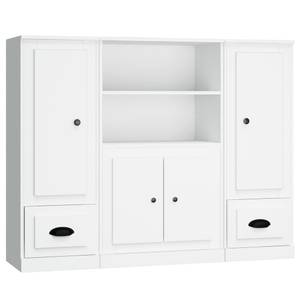 Highboard 3er Set DE7190 Weiß