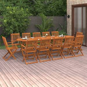 Garten-Essgruppe (13-teilig) 3011567-1 Braun - Massivholz - Holzart/Dekor - 90 x 75 x 280 cm