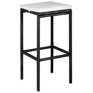 Mobilier de bar Noir - Polyrotin - 60 x 110 x 120 cm