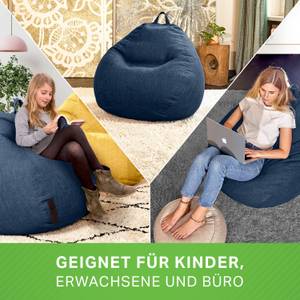 Pouf d'intérieur "Home Linen"-300 litres Bleu