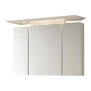 Armoire Bino, avec miroir Blanc - Largeur : 100 cm