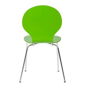 Chaises Bristol I (lot de 2) Imitation hêtre - Vert pomme