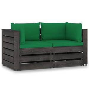 Canapé de jardin Vert - Bois massif - Bois/Imitation - 70 x 66 x 69 cm