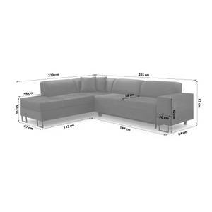 Ecksofa Eckcouch Kordoba L Form Couch Ecke davorstehend links