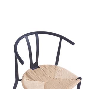 Esszimmerstühle (2er Set) SUKI Schwarz - Rattan - 54 x 77 x 51 cm