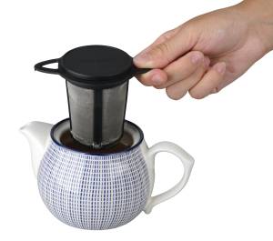 Filtre à thé réutilisable Noir - Matière plastique - 10 x 10 x 8 cm