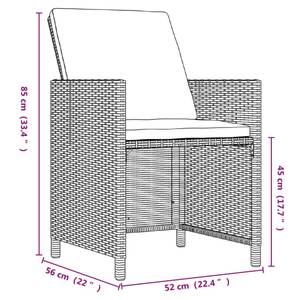 Garten-Essgruppe (9-teilig) 3012316-5 Rehbraun